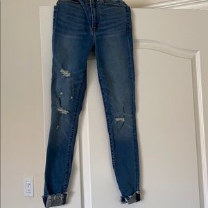 Abercrombie ultra high rise skinny ankle jeans